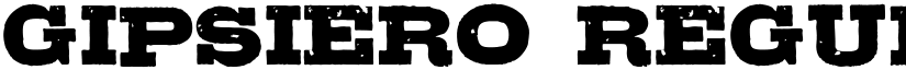 Gipsiero Regular font