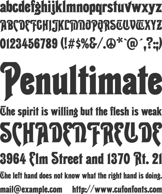 Thaleia font preview