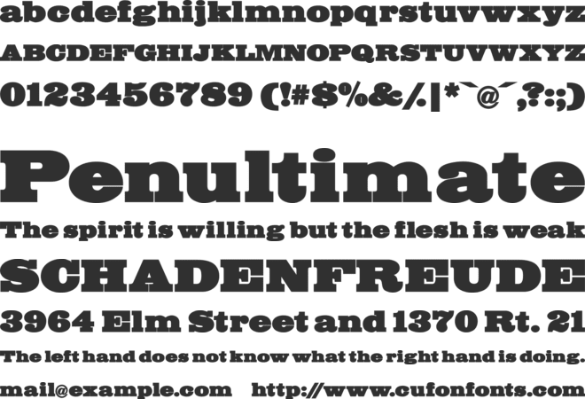 BigMummy font preview