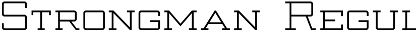 Strongman Regular font