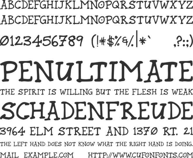 Rund Marker font preview