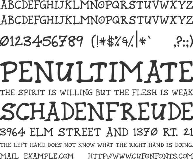 Rund Marker font preview