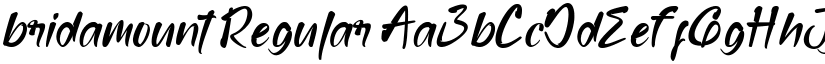 bridamount Regular font