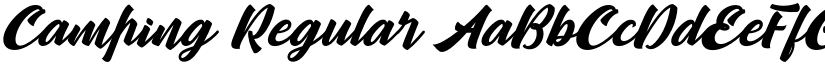 Camping Regular font