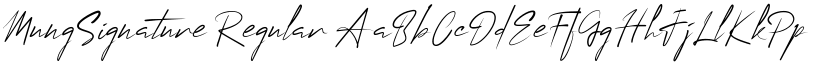 MungSignature Regular font