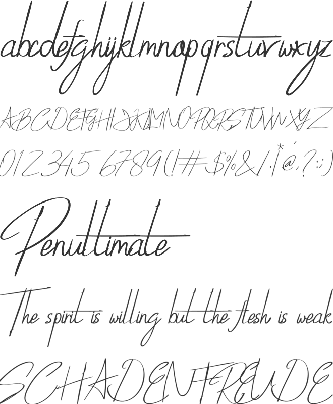 Synthia font preview