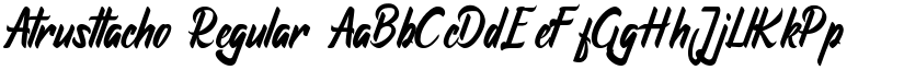 Atrusttacho Regular font