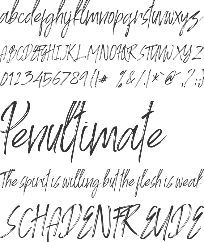 AMBYAR font preview