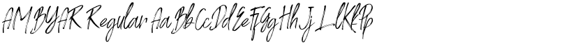AMBYAR Regular font