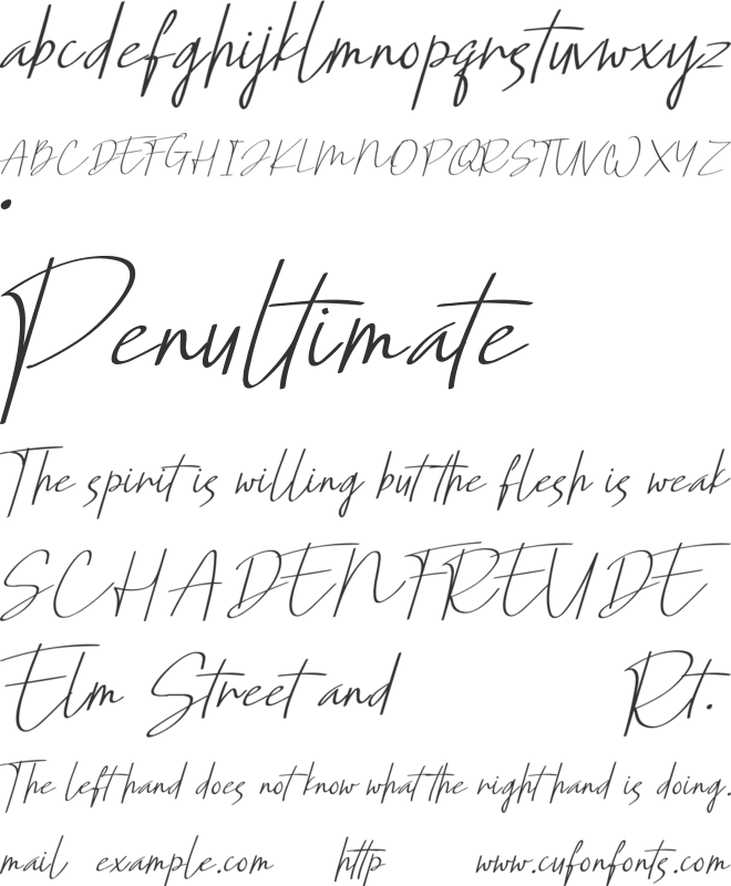 Northrow font preview