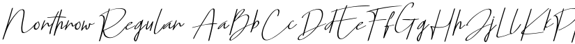 Northrow Regular font