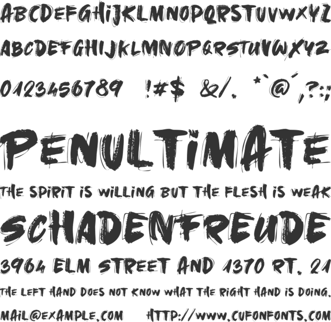 Gold Under The Mud font preview