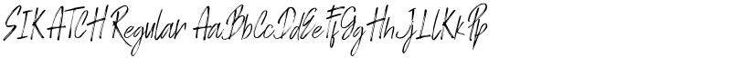 SIKATCH Regular font