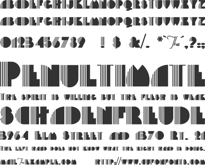 Backstage-PassA font preview