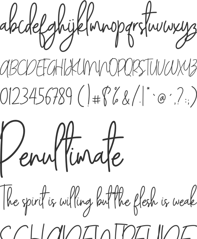 Andalusya font preview