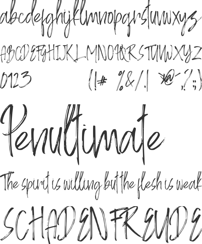 World Pressure font preview