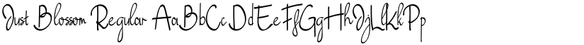 Just Blossom Regular font