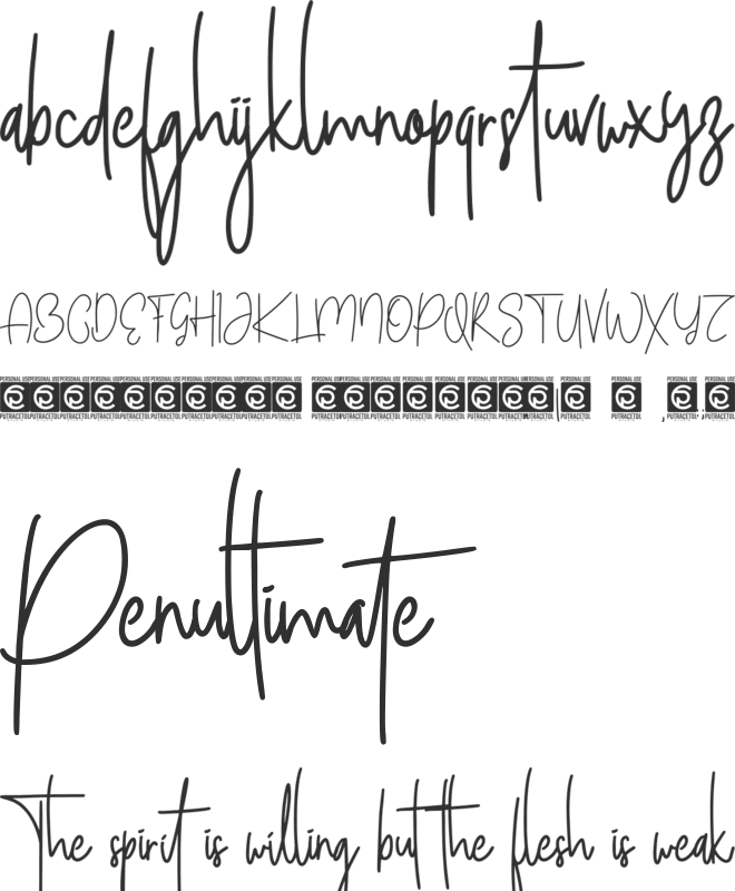 Sweety Lovers font preview