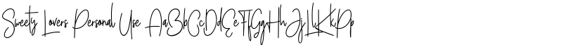 Sweety Lovers Personal Use font