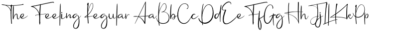 The Feeling Regular font