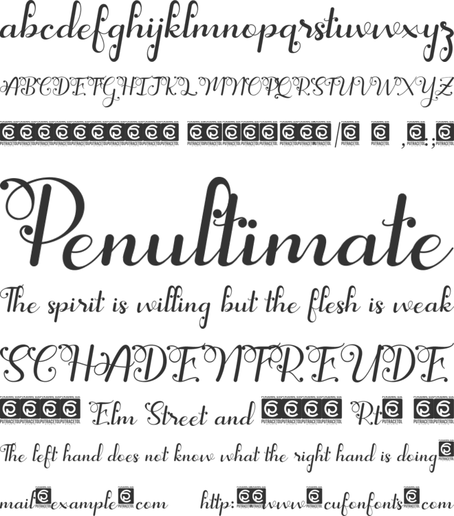 Yuanita font preview