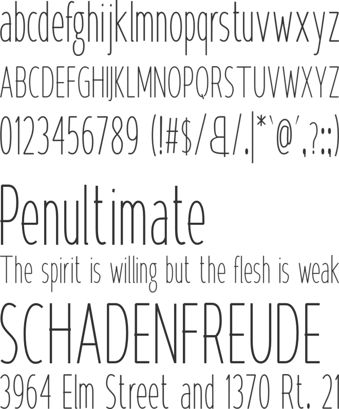 Krempeng Sans font preview