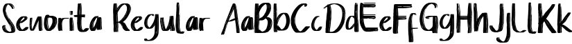 Senorita Regular font