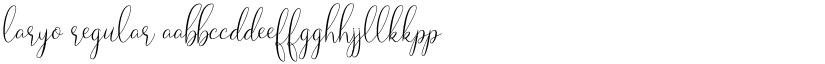 Laryo Regular font