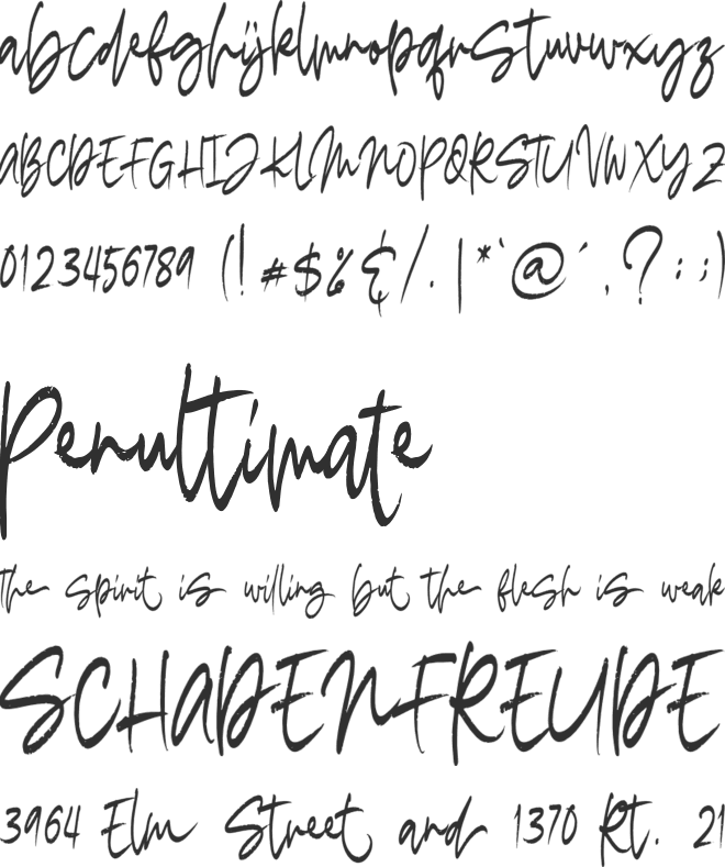 Madigel Personal Use font preview