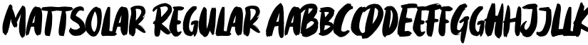 Mattsolar Regular font