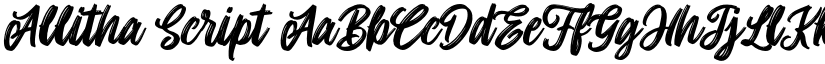 Allitha Script font