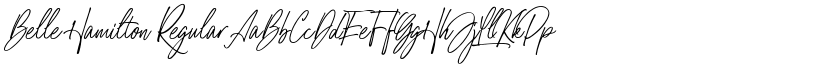 Belle Hamilton Regular font