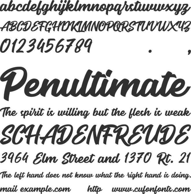 Taylorsweet Clean font preview