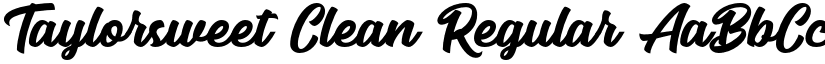 Taylorsweet Clean Regular font