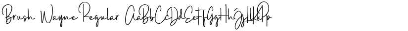 Brush Wayne Regular font