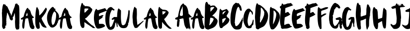 Makoa Regular font