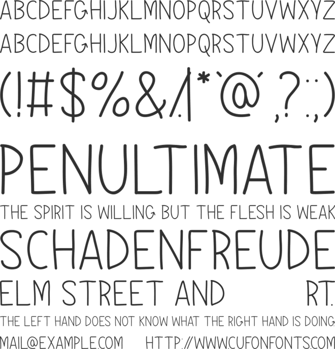 Bogwood - Free For Personal Use font preview
