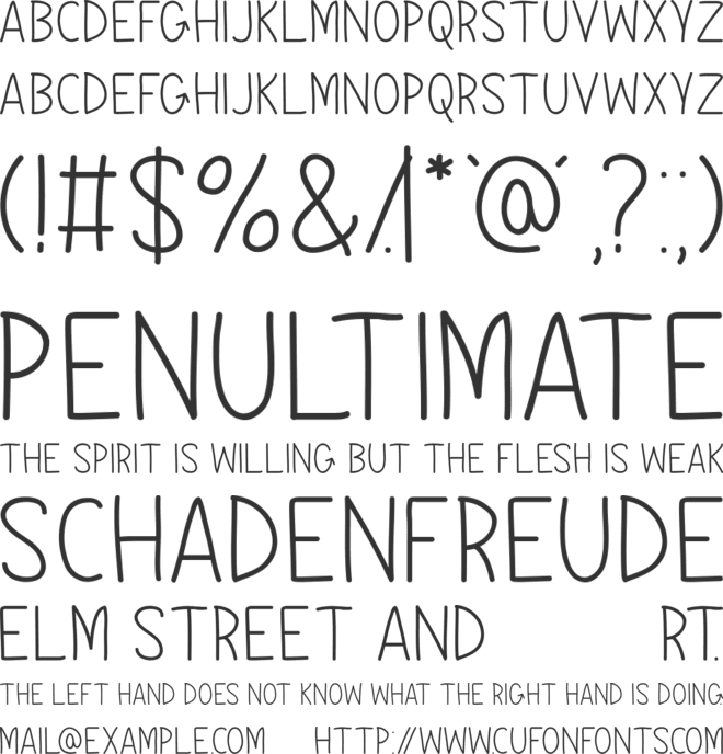 Bogwood - Free For Personal Use font preview