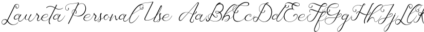 Laureta Personal Use font