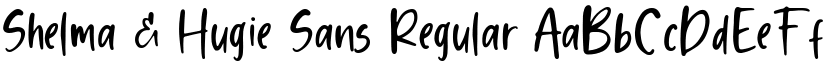 Shelma & Hugie Sans Regular font