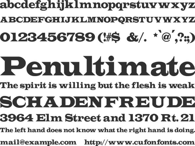 Indubitably font preview