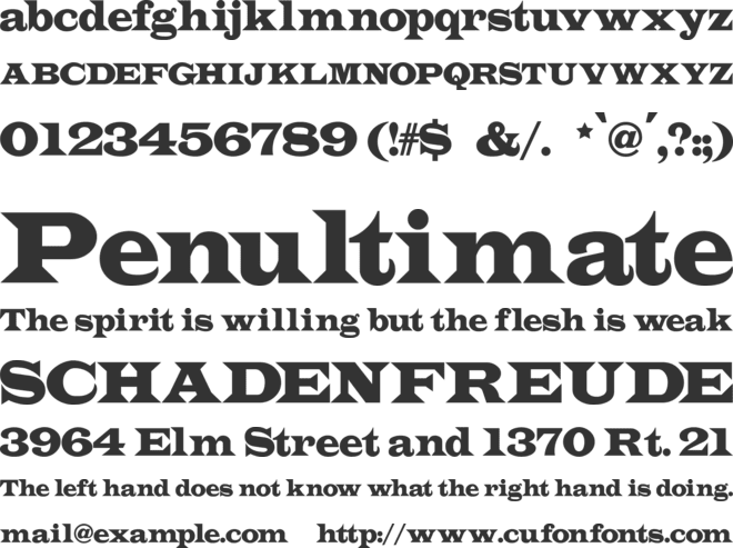 Indubitably font preview