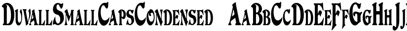 DuvallSmallCapsCondensed font