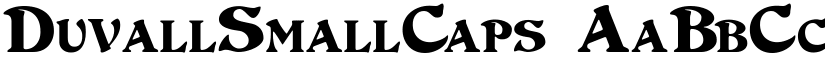 DuvallSmallCaps font