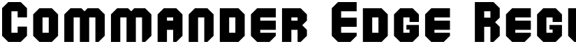 Commander Edge Regular font