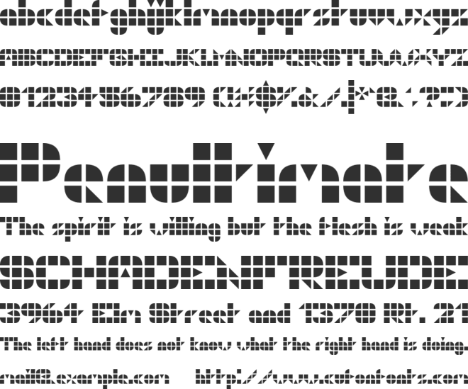 GeoGrid9 font preview