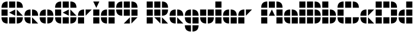 GeoGrid9 Regular font