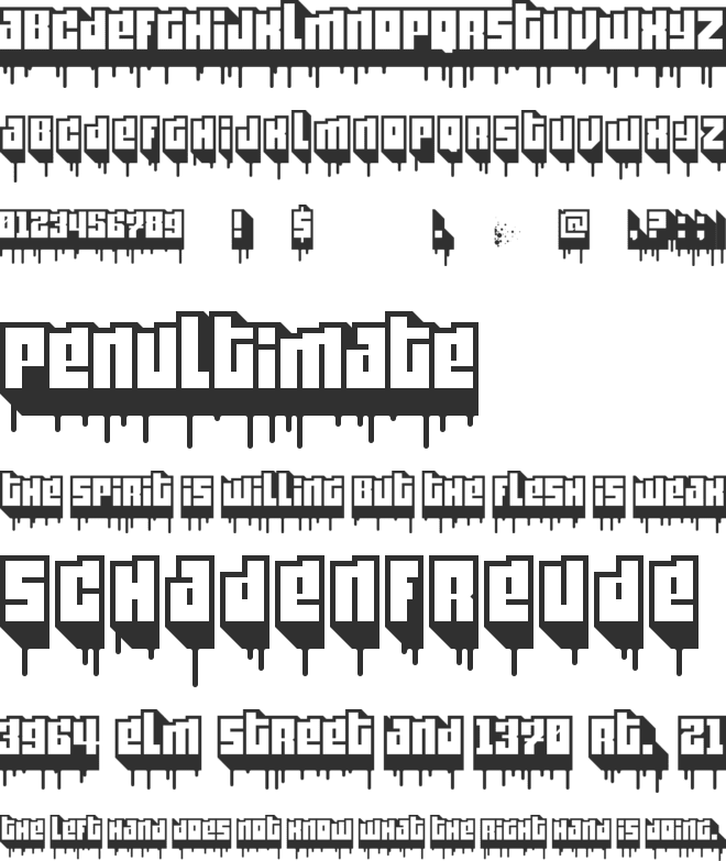 Lame, Dude! font preview