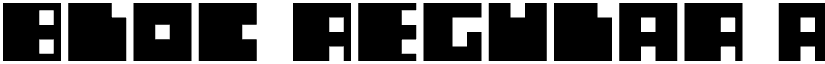 Bloc Regular font