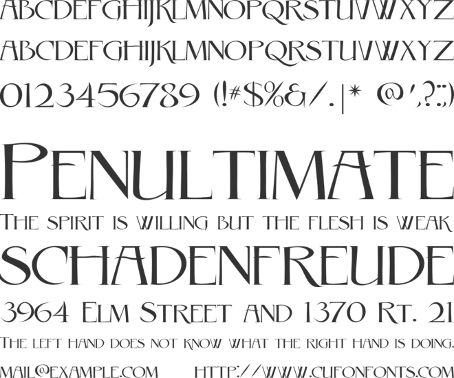 Rebel Caps font preview